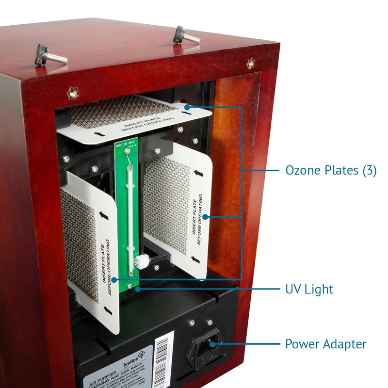 Ivation لوحة أوزون سيراميكية بديلة من إيفيشن 3 لـ IVAOZAP04 و IVADGOZHEPA جهاز تنقية الهواء HEPA 5 في 1 من إيفيشن ومولد الأوزون - Image 2